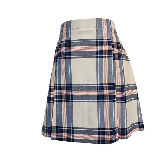 Tory Burch Sport Women's Plaid Skirt SZ 4 Wool Blend Golf Tennis Preppy Academia - Picture 1 of 12